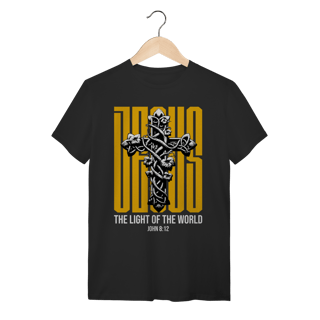Camiseta Evangélica Jesus The Light of the World – João 8:12