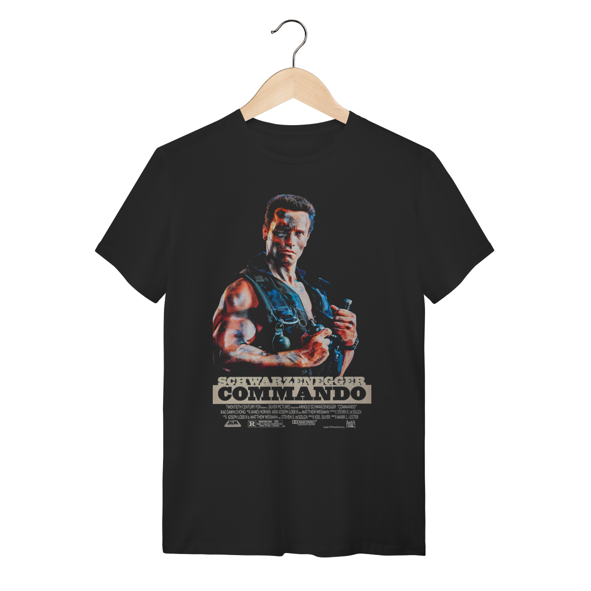 Nome do produto: Camiseta Commando Arnold Schwarzenegger (Comando para Matar)