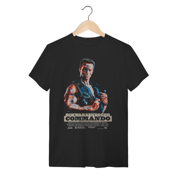 Camiseta Commando Arnold Schwarzenegger (Comando para Matar)