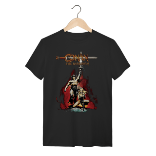 Camiseta Conan o Bárbaro - Arnold Schwarzenegger Retro Movie 