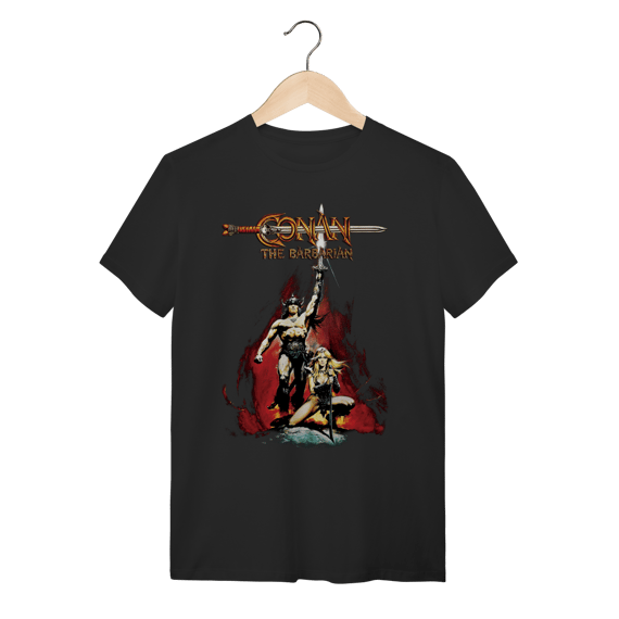 Camiseta Conan o Bárbaro - Arnold Schwarzenegger Retro Movie 
