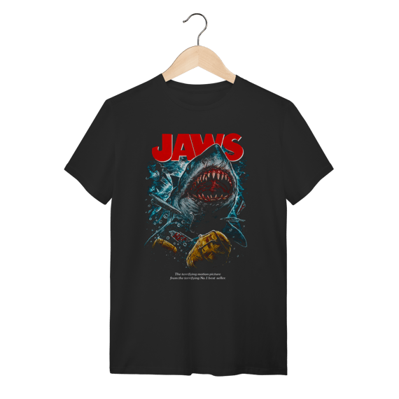 Camiseta Jaws Tubarão - Steven Spielberg Classic Poster 