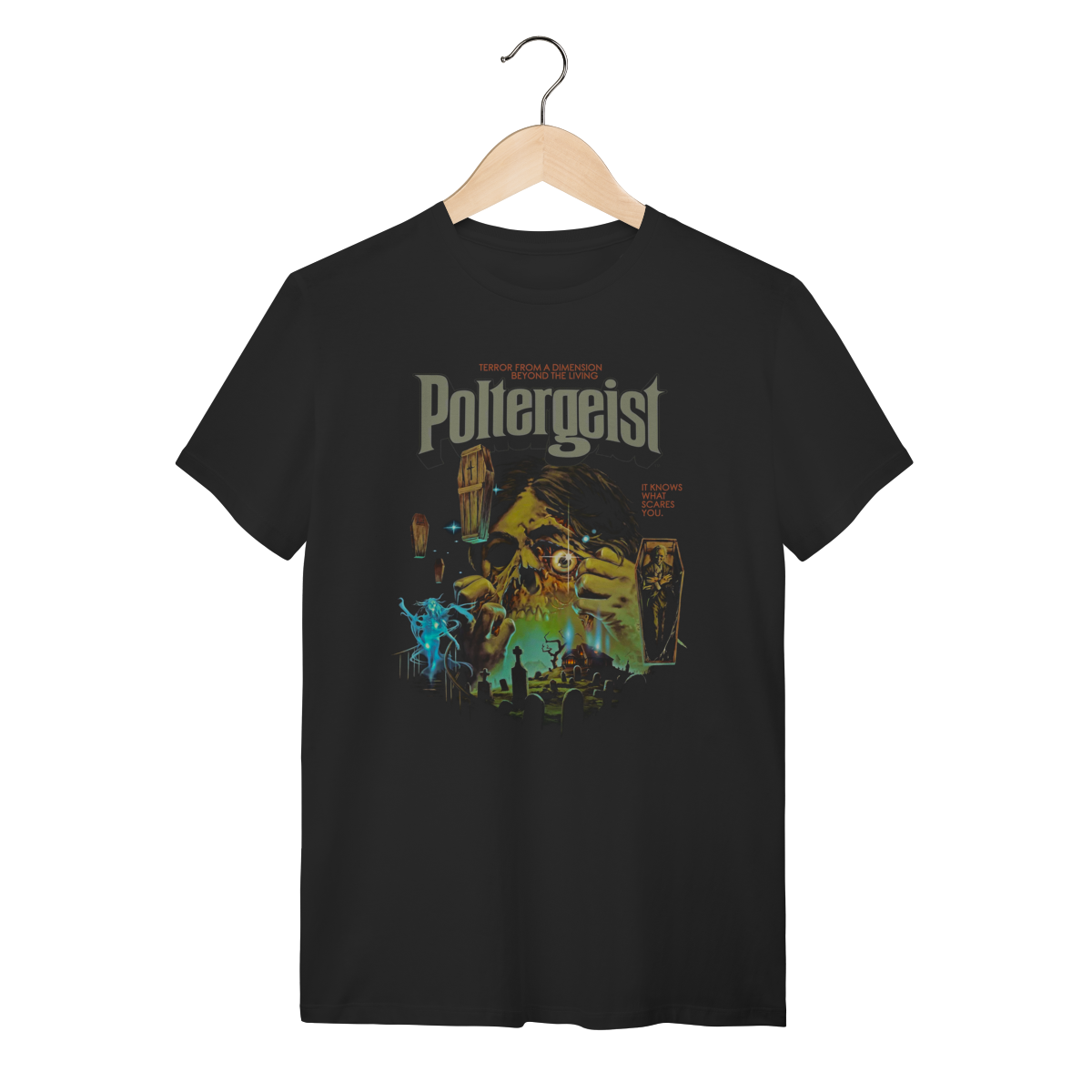 Nome do produto: Camiseta Poltergeist Horror Retro - Terror Anos 80 
