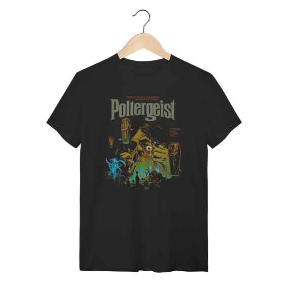 Camiseta Poltergeist Horror Retro - Terror Anos 80 