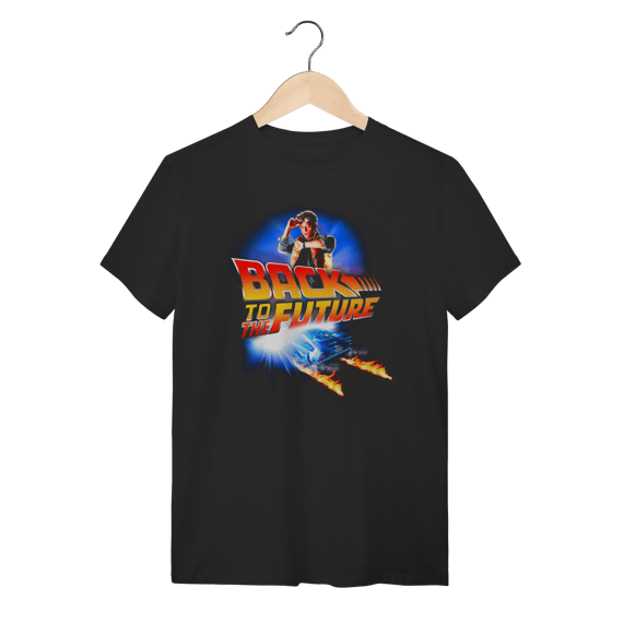 Camiseta De Volta para o Futuro - Marty McFly DeLorean 