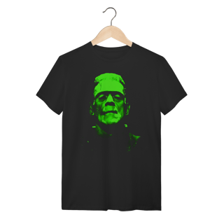 Camiseta Frankenstein – Estampa Monster Movie Verde Neon