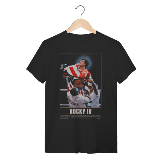 Camiseta Rocky IV – Estampa Épica Sylvester Stallone