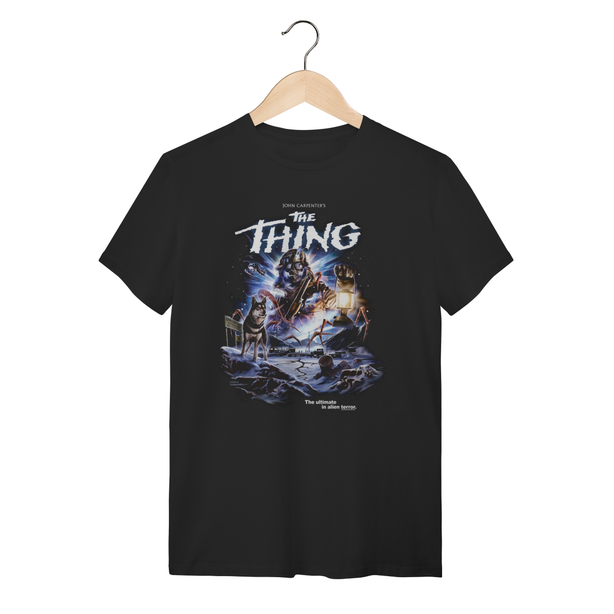 Nome do produto: Camiseta The Thing – Estampa Sci-Fi Horror John Carpenter