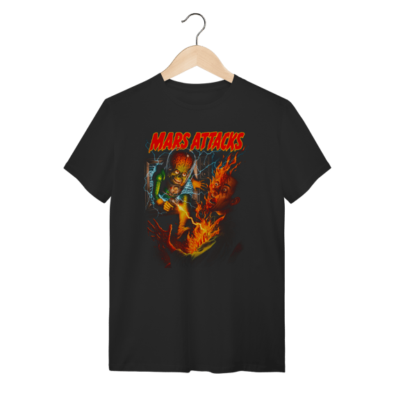 Camiseta Mars Attacks – Estampa Sci-Fi Retrô Tim Burton