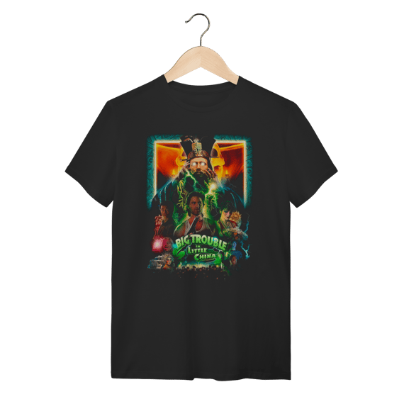 Camiseta Os Aventureiros no Bairro Proibido (Big Trouble in Little China) – Estampa Cult John Carpenter