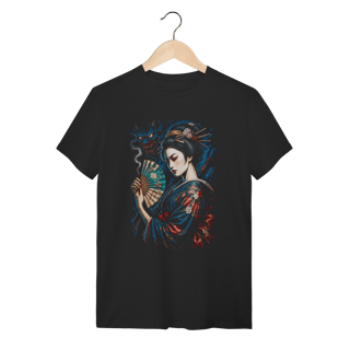 Camiseta Geisha Soul & Oni Shadow - Dualidade Japonesa 