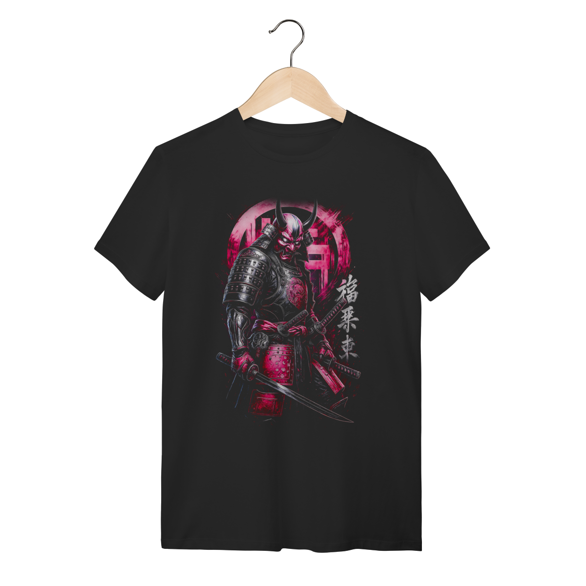Nome do produto: Camiseta Cyber Samurai - Pink Oni Armor 