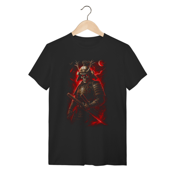 Camiseta Masculina Samurai Skull - Dark Bushido 