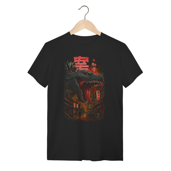 Camiseta Kaiju Night - Godzilla Retro Style 