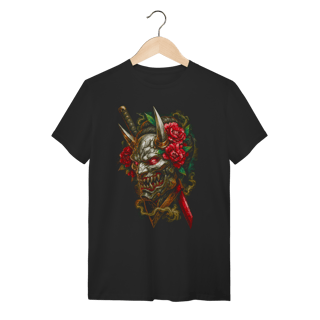 Camiseta Cyber Oni Mask - Peony & Blade 
