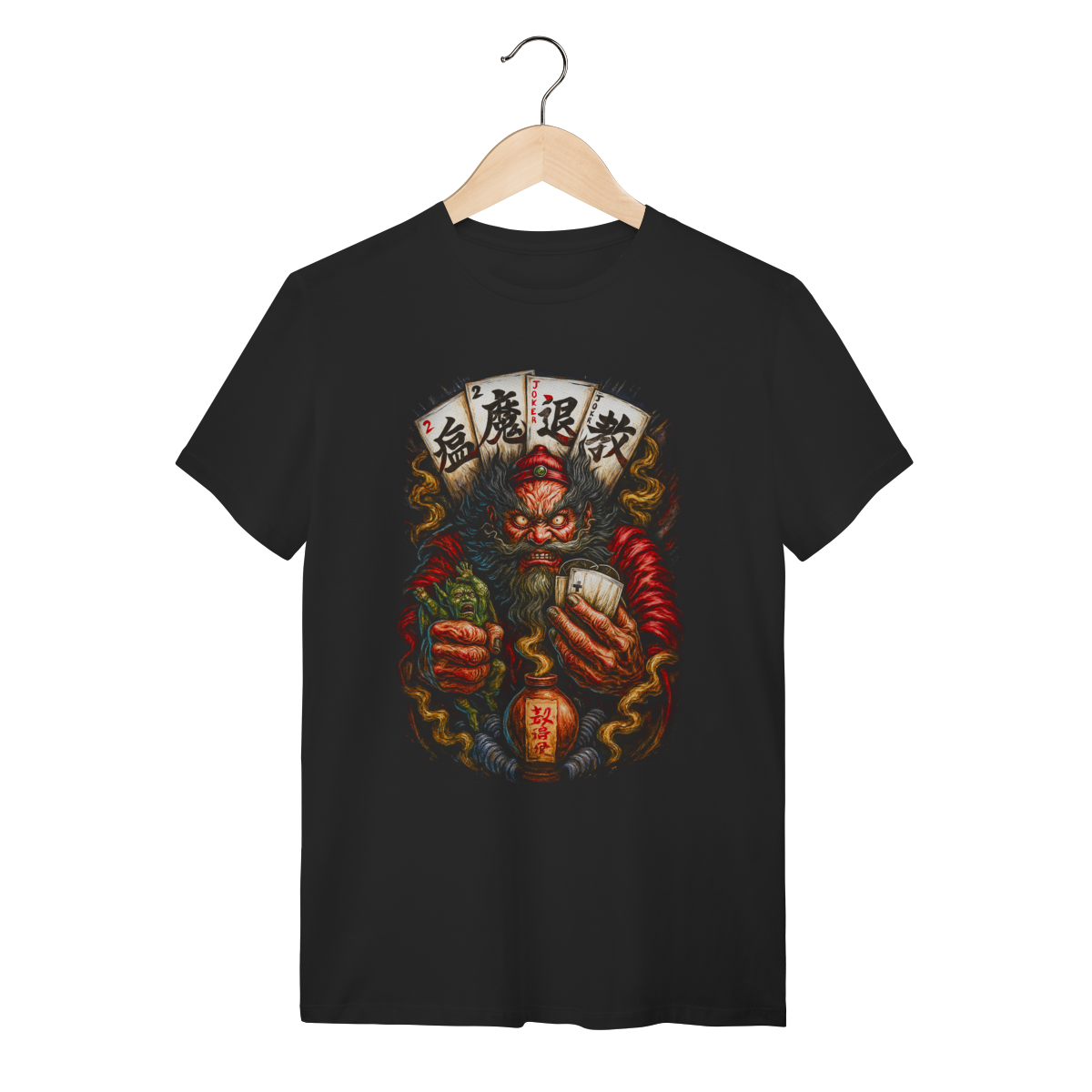 Nome do produto: Camiseta Mystic Exorcist - Oni Hunter & Cards 