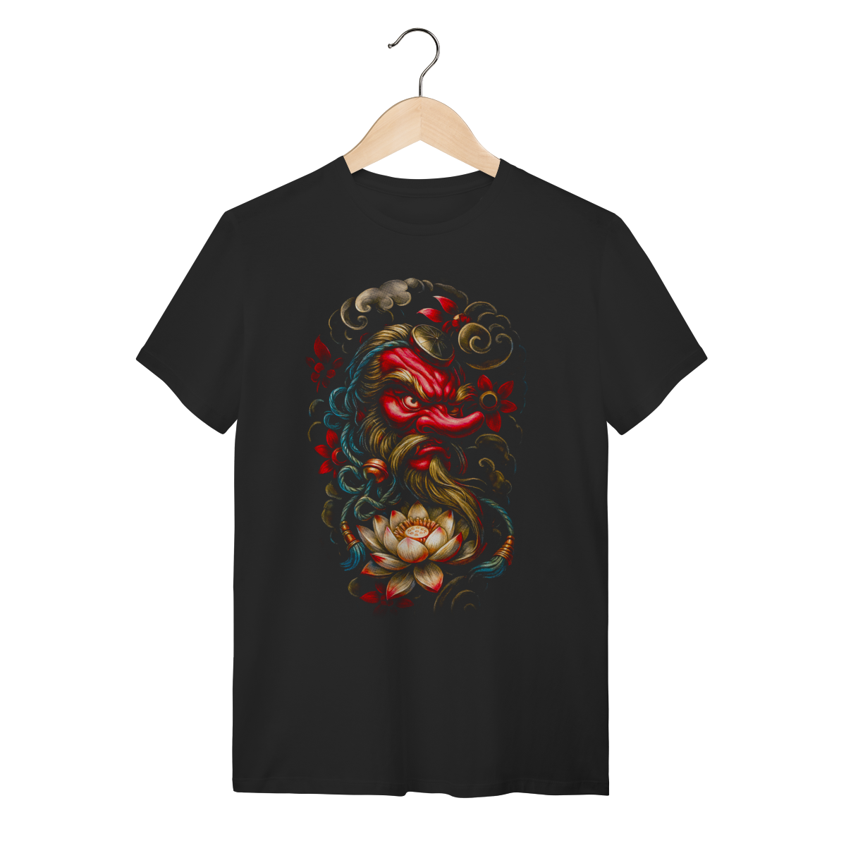 Nome do produto: Camiseta Red Tengu - Lotus & Cloud Spirit 