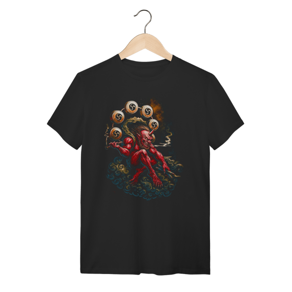 Camiseta Mitologia Japonesa - Raijin Deus do Trovão 