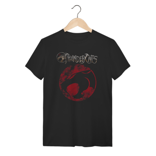 Camiseta ThunderCats Logo Envelhecido Preta Algodão