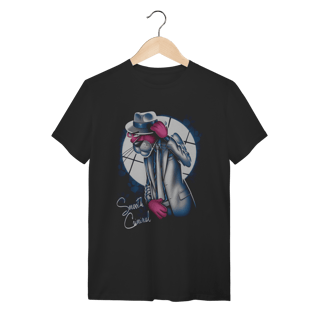 Nome do produto Camiseta Pantera Cor-de-Rosa Smooth Criminal Preta Algodão