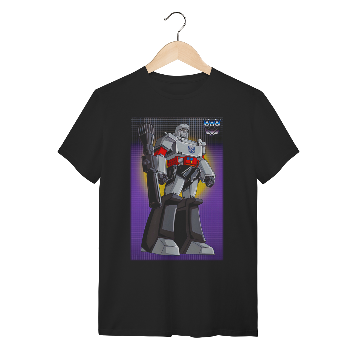 Nome do produto: Camiseta Megatron Transformers Preta 100% Algodão Retrô
