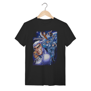 Camiseta SilverHawks Desenho Antigo Preta Algodão Tradicional