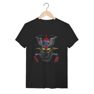 Camiseta Mazinger Z Robô Mecha Preta 100% Algodão