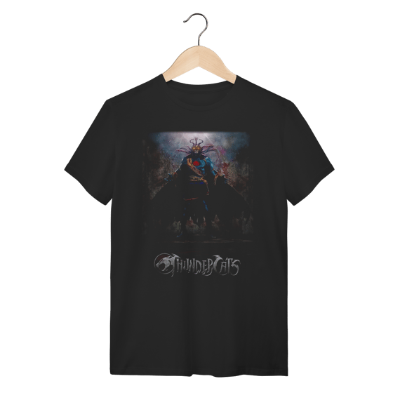 Camiseta Mumm-Ra ThunderCats Vilão Realista Preta Algodão