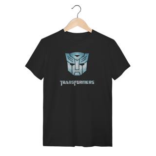 Camiseta Transformers Logo Autobot Preta 100% Algodão