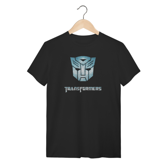 Camiseta Transformers Logo Autobot Preta 100% Algodão