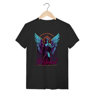 Camiseta Streetwear Arcanjo São Gabriel - Preta 100% Algodão