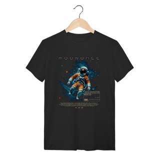 Camiseta Moonbase Astronaut - Streetwear Algodão Preto