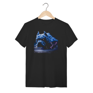 Camiseta Pitbull Tempestade de Raios Estampa Surrealista Algodão