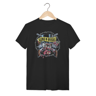 Nome do produto Camiseta Guns N' Roses Skull & Guns - Rock n' Roll Clássico