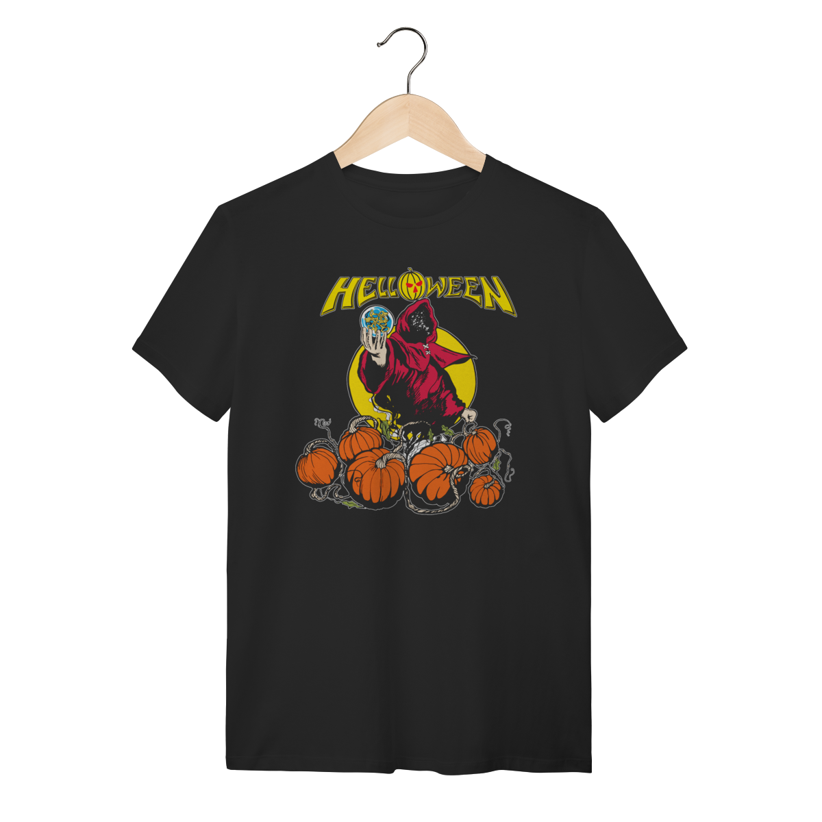 Nome do produto: Camiseta Helloween Pumpkin Power - 1000% Algodão