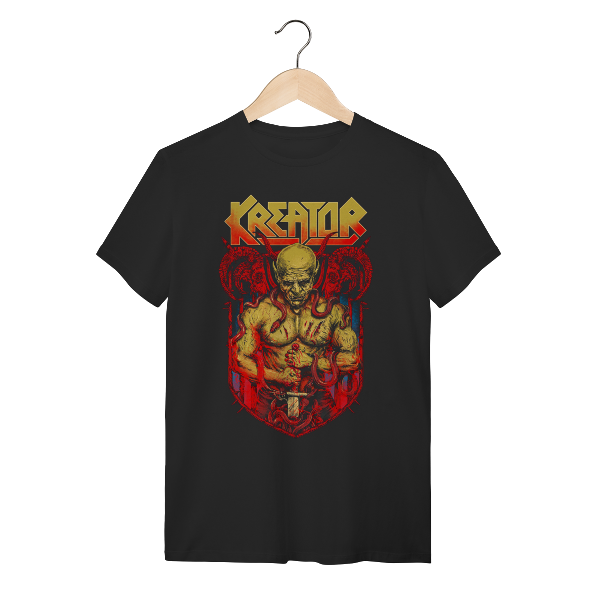Nome do produto: Camiseta Kreator Thrash Metal - Estampa Brutal - 100% Algodão
