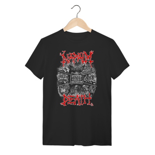 Camiseta Napalm Death Grindcore Masculina Preta Algodão