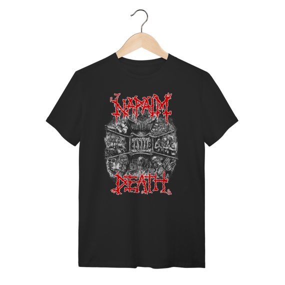 Camiseta Napalm Death Grindcore Masculina Preta Algodão