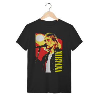 Camiseta Nirvana Kurt Cobain Grunge Rock Preta 100% Algodão