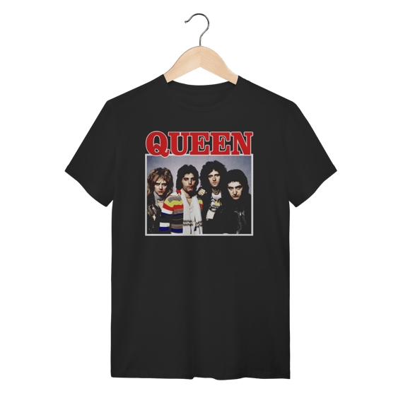 Camiseta Queen - Estampa Fotográfica Banda Clássica -  Rock 