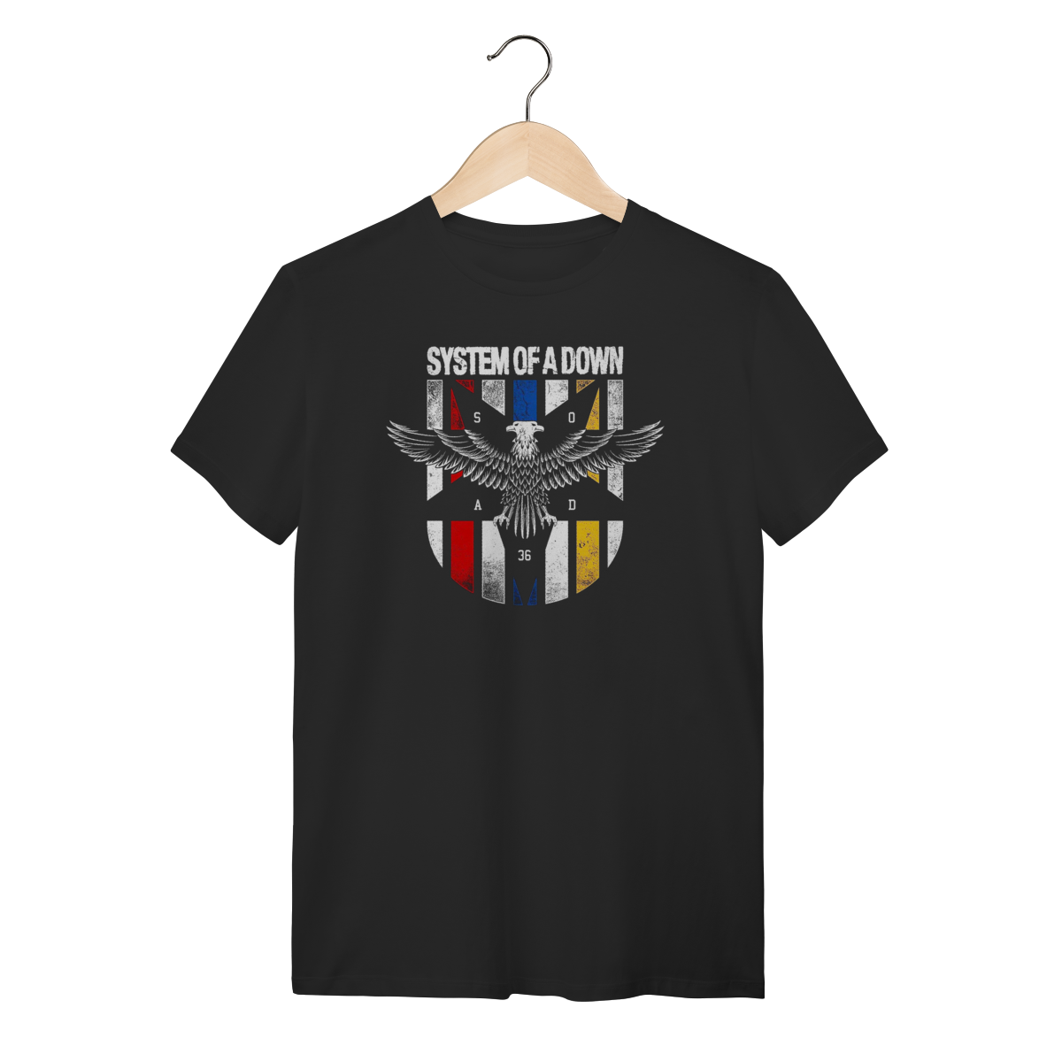 Nome do produto: Camiseta System of a Down Eagle - SOAD Rock Alternativo