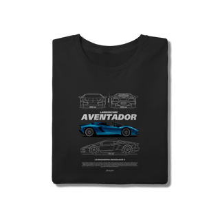 Nome do produto Camiseta Lamborghini Aventador S Azul - Supercarro V12