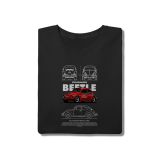 Nome do produto Camiseta Fusca 1966 Vermelho - Estampa Classic Volkswagen Beetle