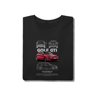 Nome do produto Camiseta VW Golf GTI Vermelho - Estampa Hot Hatch Legend