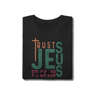 Nome do produto Camiseta Trust Jesus - Confie em Jesus - Algodão Premium