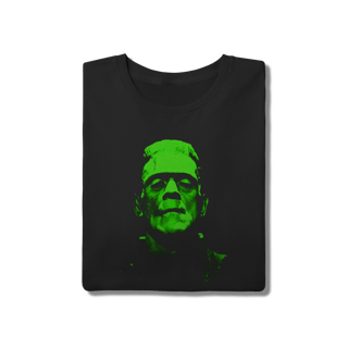 Nome do produto Camiseta Frankenstein – Estampa Monster Movie Verde Neon