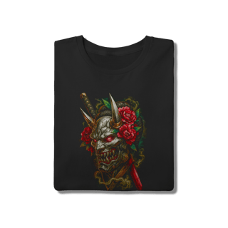 Nome do produto Camiseta Cyber Oni Mask - Peony & Blade 
