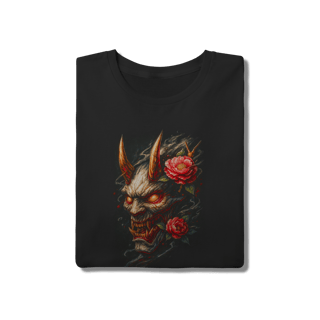 Nome do produto Camiseta Hannya Bloom - Demon & Peonies 