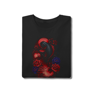 Nome do produto Camiseta Midnight Koi - Moon & Pagoda 