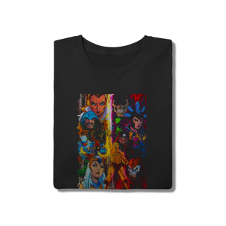 Nome do produto Camiseta He-Man e Personagens Masters of the Universe Preta Algodão